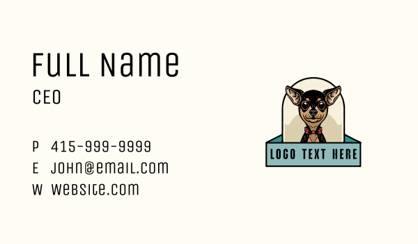 Puppy Animal Pet Business Card Design Image Preview