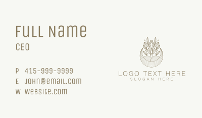 Moon Gardening Plant Business Card Image Preview