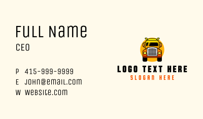 Land Transportation Truck Business Card Image Preview