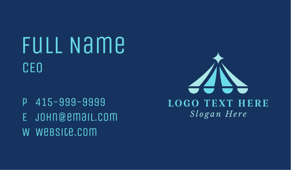 Amusement Park Tent Business Card Design Image Preview