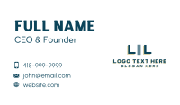 Simple Masculine Letter Business Card Design