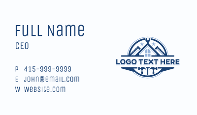 Construction Builder Handyman Business Card Image Preview