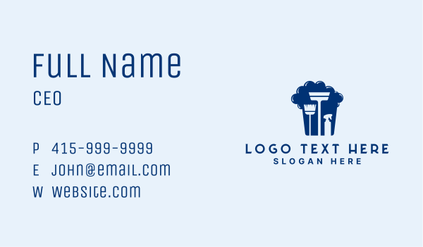 Home Sanitation Cleaning Business Card Design Image Preview