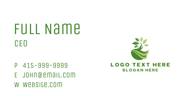 Sprout Tree Lawn Business Card Design Image Preview