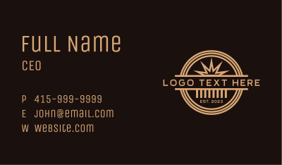 Industrial Company Badge  Business Card Image Preview