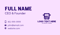 Bus Message Box Business Card Preview