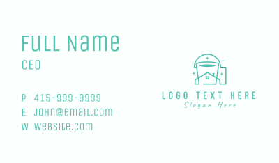 House Cleaning Bucket Business Card