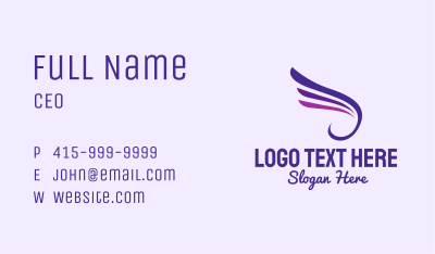 Wing Fashion Beauty Business Card