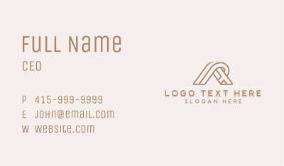 Creative Business Letter A Business Card Image Preview