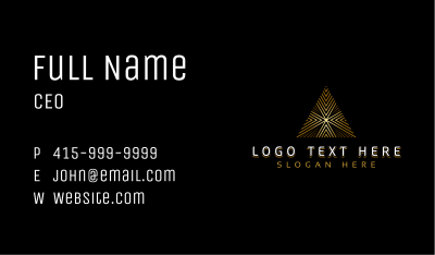 Geometric Pyramid Firm Business Card Image Preview