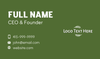 Minimalist Natural Wordmark Business Card Image Preview