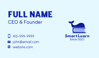 Blue Whale Book Business Card Image Preview