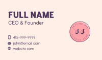 Fashion Feminine Lettermark Business Card Image Preview