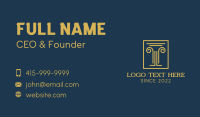 Legal Company Pillar Business Card Design