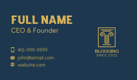 Legal Company Pillar Business Card Image Preview