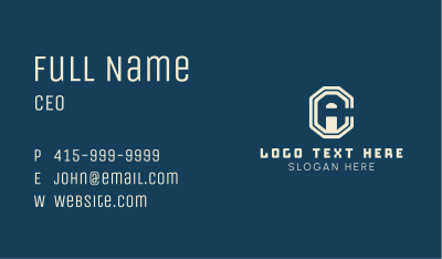 Generic Letter CA Business Card Image Preview
