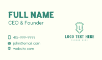 Safety Shield Badge Business Card Preview