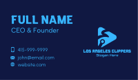 Blue Tech Media Player Business Card Image Preview