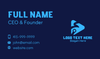 Blue Tech Media Player Business Card Image Preview