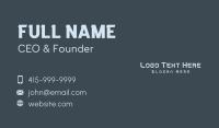 Stencil Studio Wordmark Business Card Image Preview