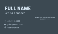 Stencil Studio Wordmark Business Card Image Preview