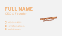Casual Fashion Wordmark Business Card Image Preview