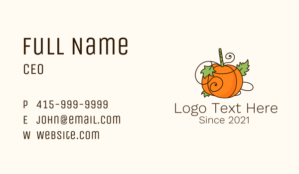 Vegetable Pumpkin Farm Business Card Design Image Preview
