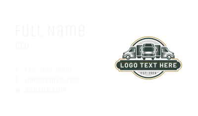 Courier Truck Cargo Business Card Image Preview