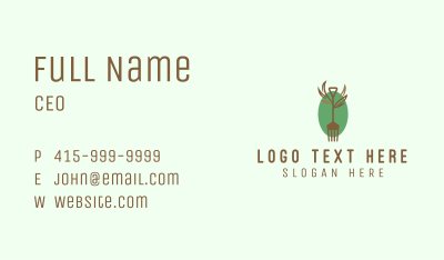 Organic Farm Fork  Business Card Image Preview