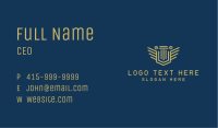 Wing Pillar Emblem  Business Card Image Preview