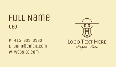 Old Man Farmer Business Card Image Preview