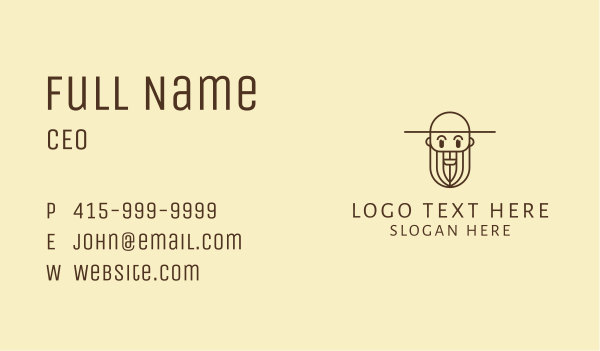 Old Man Farmer Business Card Design Image Preview