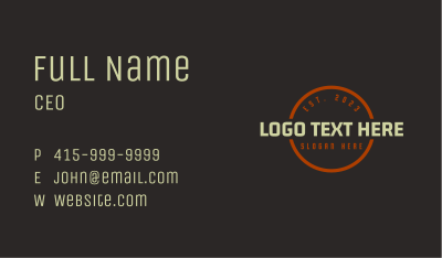 Modern Construction Wordmark Business Card Image Preview