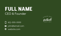 Cursive Chalk Wordmark Business Card Image Preview