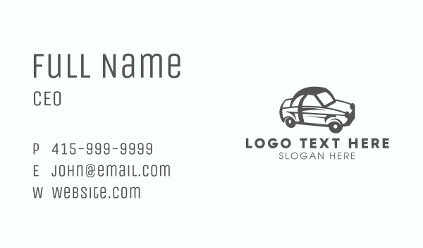Gray Car Vehicle Business Card Design Image Preview