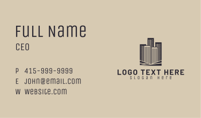 Corporate Company Building Business Card Image Preview