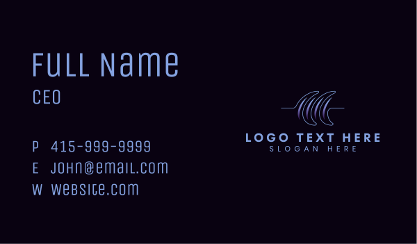 Generic Wave Business Business Card Design Image Preview