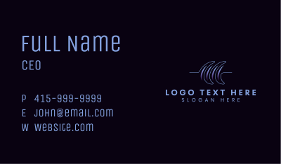 Generic Wave Business Business Card Image Preview