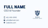 Letter B Shield Security Business Card Design