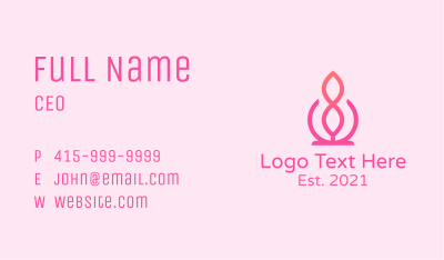 Pink Infinity Decor Business Card Image Preview
