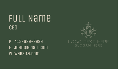 Organic Scented Candle  Business Card Image Preview