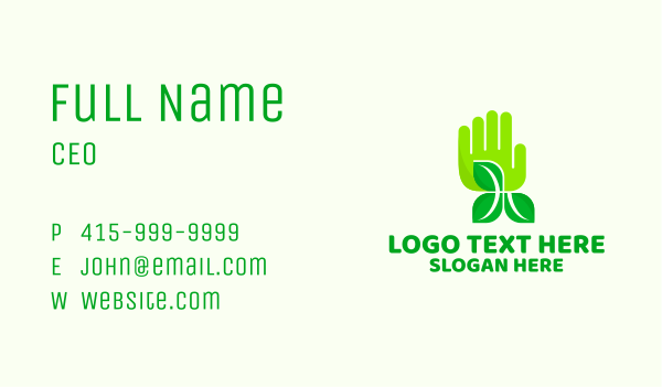 Agriculture Gardening Hand  Business Card Design Image Preview