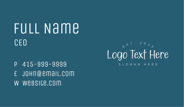 Generic Academy Wordmark Business Card Design Image Preview