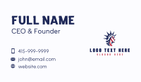 Patriotic Liberty Political Business Card Design