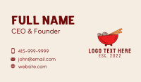 Oriental Noodles Food Cart  Business Card Preview