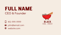 Oriental Noodles Food Cart  Business Card Image Preview