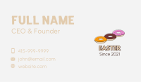 Triple Donut Snack Business Card Image Preview