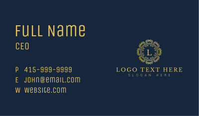 Luxury Floral Fashion Business Card Image Preview