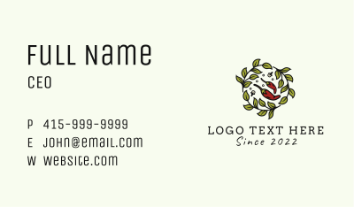 Natural Spicy Pepper Business Card Image Preview