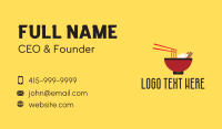 Noodle Bowl Restaurant Business Card Image Preview